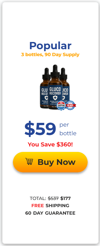 Order GlucoRecover 3 Bottles